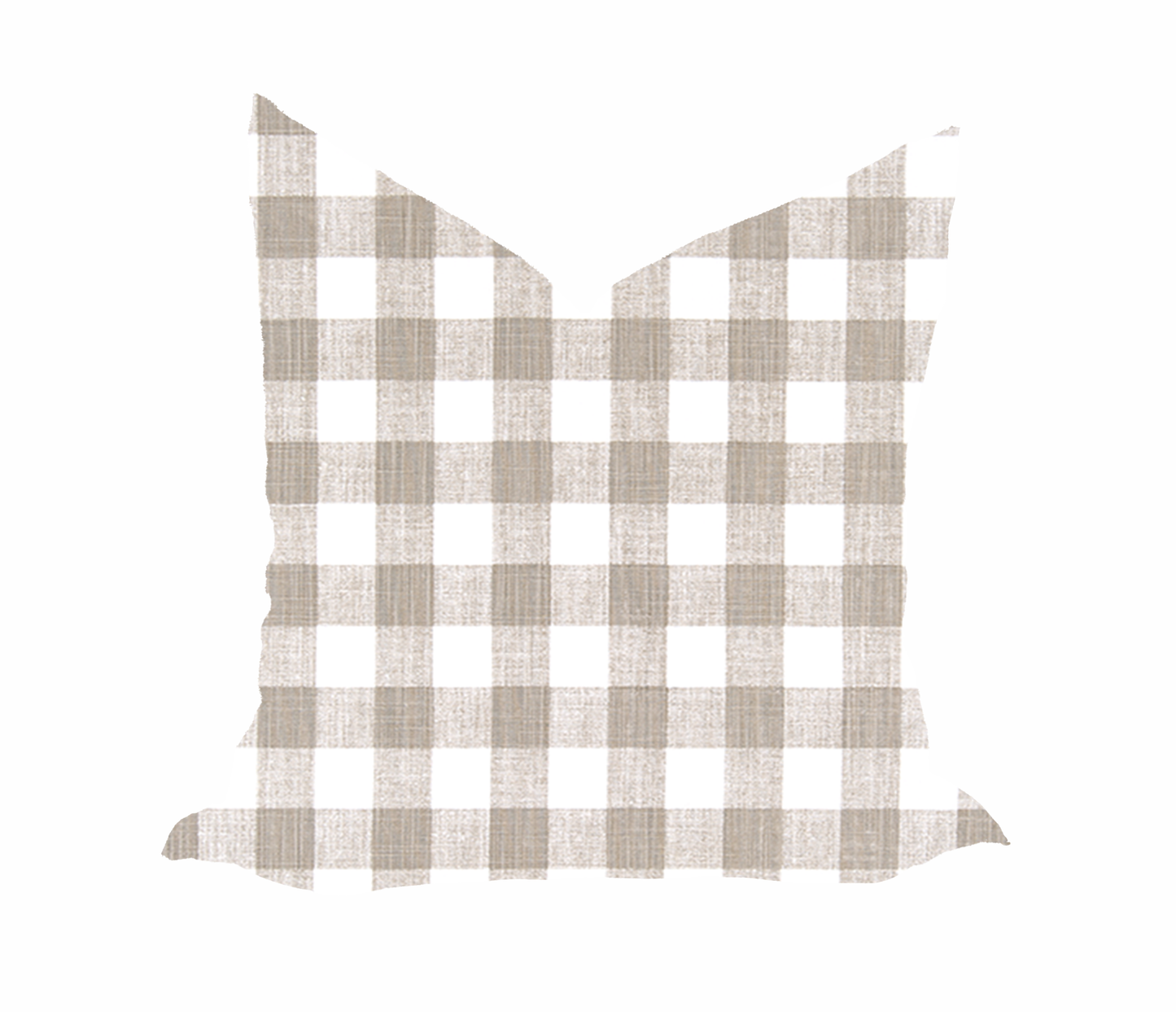 Buffalo Plaid Ecru Pillow Cover