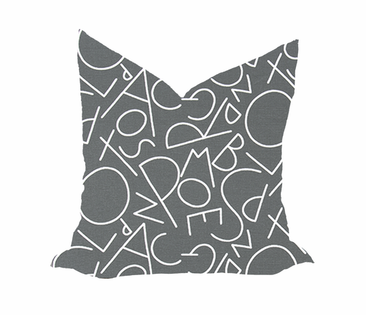 ABC Black Flame Pillow Cover
