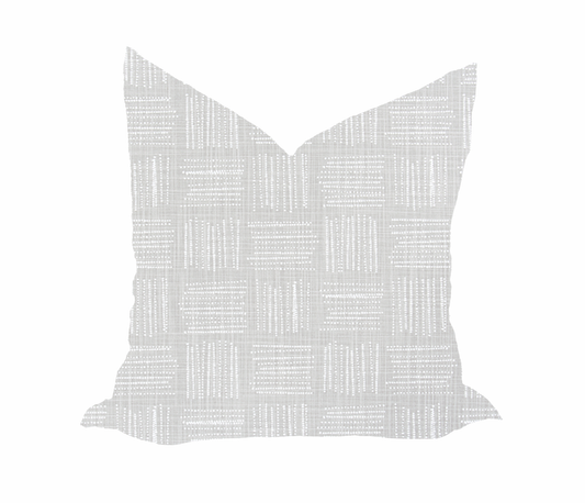 Brave French Grey Pillow Cover