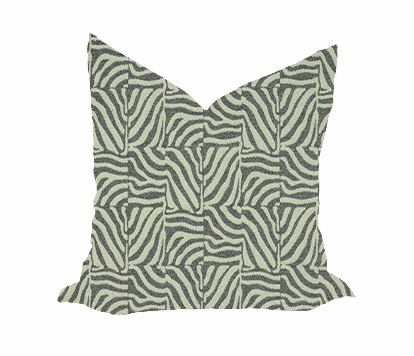 Grey Zebra Pillow Cover