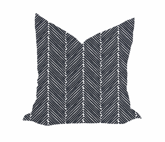 Griffen Peacoat Slub Pillow Cover