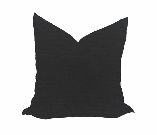 Sunbrella Canvas Black Pillow Cover