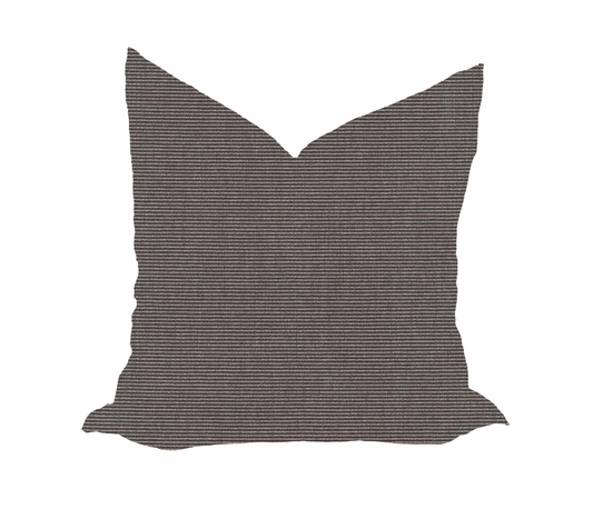 Sunbrella Canvas Coal Pillow Cover