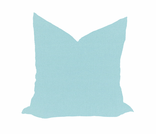 Sunbrella Canvas Mineral Blue Pillow Cover