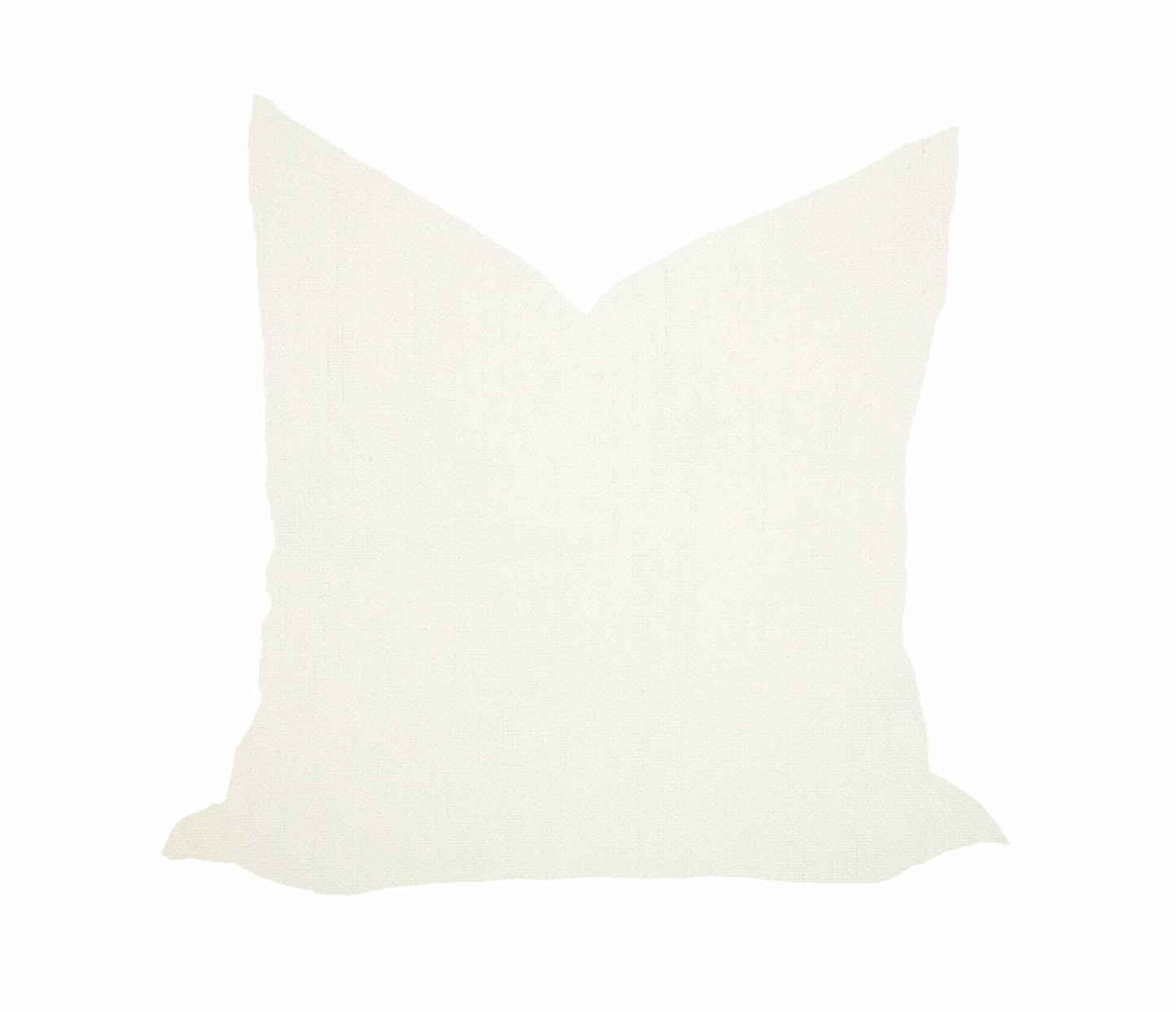Sunbrella Canvas White/Natural Pillow Cover